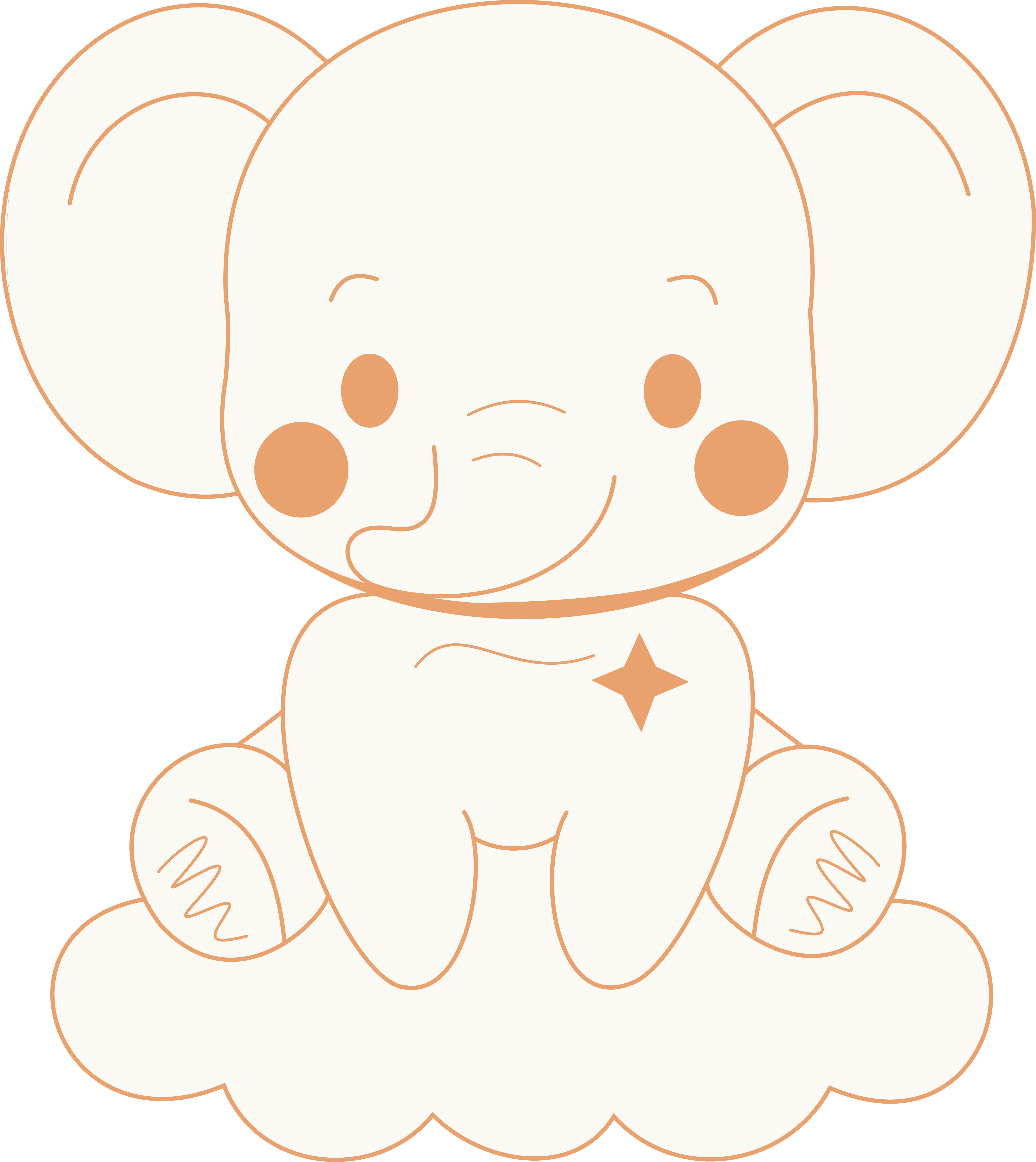 Mascote elefantinho da Dra. Luíza
